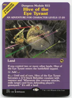MTG Hive of the Eye Tyrant (Dungeon Module) R Adventures in the Forgotten Realms - Image 1