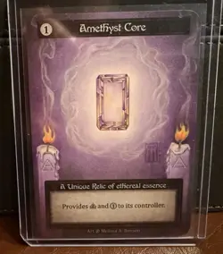 Sorcery Contested Realm Amethyst Core - Beta Unique Non Foil N/M - Image 1