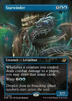 Light Play, English MTG Foil Starwinder (0306) - Foil - Borderless Edge of Etern - Image 1