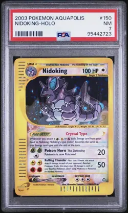 Pokemon 2003 Aquapolis Nidoking-Holo #150 PSA 7 re-gradable - Image 1