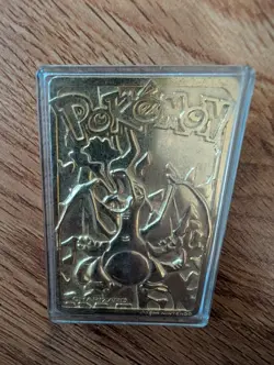 Pokemon Cards 23K Gold Plated CHARIZARD Trading Card -3 inch- - Image 2