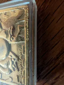 Pokemon Cards 23K Gold Plated CHARIZARD Trading Card -3 inch- - Image 5