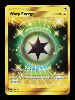 Warp Energy (Secret) 123/111 Secret Rare SM - Crimson Invasion Pokemon Card - Image 1