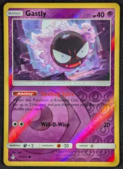 Gastly 2019 Unbroken Bonds Reverse Holo Pokemon Card 67/214 (NM) - Image 1
