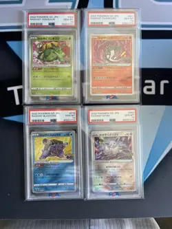 Japanese Pokemon Go Charizard Eevee Blastoise Venusaur Radiant Sequential PSA 10 - Image 1