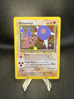 Hitmontop Neo Discovery Unlimited Holo Rare Pokemon TCG Card 3/75 - Image 1