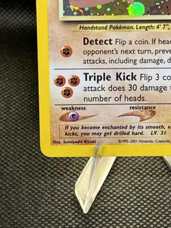 Hitmontop Neo Discovery Unlimited Holo Rare Pokemon TCG Card 3/75 - Image 5