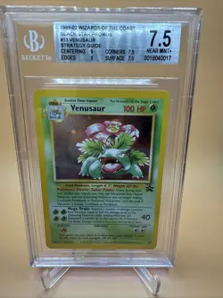 2000 Pokemon Venusaur Holo 13/53 BGS 7.5 WOTC Black Star Promos - Strategy Guide - Image 1