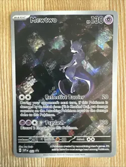Mewtwo - SVP052 - Pokemon Scarlet & Violet Promo Holo Rare Card DAMAGED - Image 1