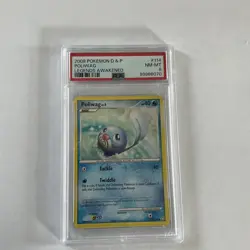 PSA 8 Pokemon TCG 2008 Legends Awakened Poliwag LV.5 114/146 Basic Common Card - Image 1