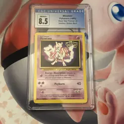Mewtwo Black Star Promo Movie CGC 8.5 NM/MINT+ Pokemon (1999) Strikes Back #3 - Image 1