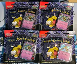 Pokemon Scarlet & Violet Paldean Fates 3 Pack Blister Lot Of 4 - Image 1