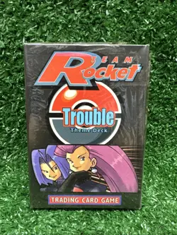 1999 Pokemon Team Rocket Trouble Theme Deck Vintage WOTC FACTORY SEALED RARE #2 781624924674 - Image 1