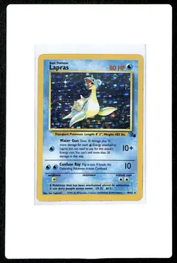 1999 Classic - Fossil Lapras Basic/Rare Holo #10/62 - Image 1