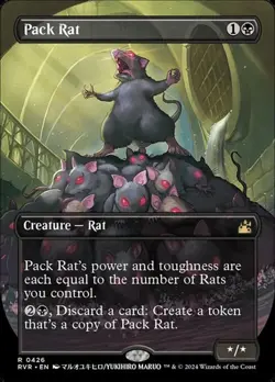 Pack Rat - Extended Art RVR NM MTG - Image 1