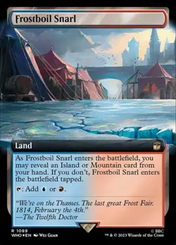 Frostboil Snarl - Surge Foil Extended Art DRWHO LP MTG - Image 1
