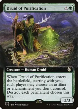 Druid of Purification - Extended Art AFC NM MTG - Image 1