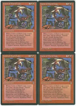MTG Curse of Marit Lage x4 Ice Age Rare LP - Image 1