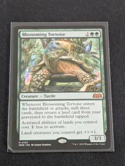 Blossoming Tortoise (Regular - Near Mint) - MtG: Wilds of Eldraine [WOE #163] - Image 1
