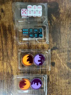 Pokemon TCG Official Dice and Markers - Black Bolt and White Flare ETB's - Image 1
