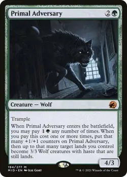 Primal Adversary - Innistrad: Midnight Hunt MID - 194 - MTG Magic - Image 1