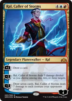 Near Mint, English - 1 x MTG Ral, Caller of Storms - Foil - Planeswalker Deck Gu - Image 1