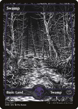 1x - SWAMP - #272 - Full Art - Innistrad: Crimsom Vow - NM MTG - Image 1