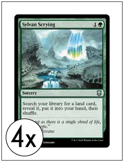 4x Sylvan Scrying, Modern Horizons 3 Commander, Magic MTG NM - Image 1