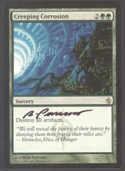 Creeping Corrosion - Ryan Pancoast Autograph | Mirrodin Besieged #78/155 | MTG - Image 1