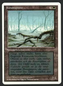 ***French German Giant Spider Swamp White Border Test Print*** MTG Summer Magic - Image 1