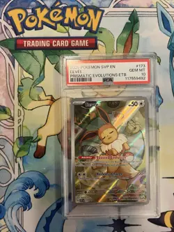 Pokemon TCG Eevee Prismatic Evolutions 173 ETB Promo PSA 10 - Image 1
