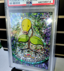 Bellsprout #69 Sparkle Topps Chrome collect card Pokemon Tv Serie Eng PSA 9 Mint - Image 2