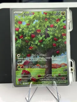 Applin 185/167 IR - Pokemon TCG Twilight Masquerade - Illustration Rare Full Art - Image 1
