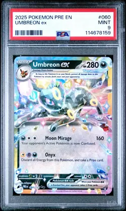 2025 POKEMON PRE EN-PRISMATIC EVOLUTIONS #060 UMBREON EX PSA 9 - Image 1