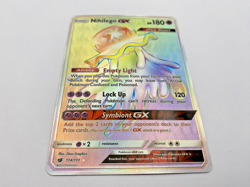 Pokemon Card - Nihilego GX 114/111 S&M Crimson Invasion *NM* Rainbow Rare - Image 2
