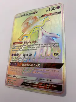 Pokemon Card - Nihilego GX 114/111 S&M Crimson Invasion *NM* Rainbow Rare - Image 4