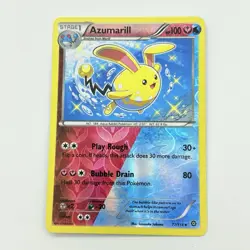 Pokemon TCG Azumarill 77/114 Reverse Holo Steam Siege Shiny 2016 Card NM - Image 1