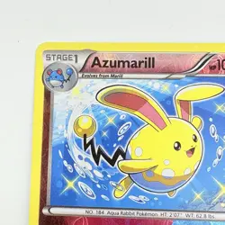 Pokemon TCG Azumarill 77/114 Reverse Holo Steam Siege Shiny 2016 Card NM - Image 3