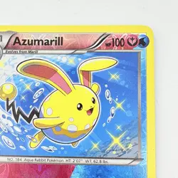 Pokemon TCG Azumarill 77/114 Reverse Holo Steam Siege Shiny 2016 Card NM - Image 4