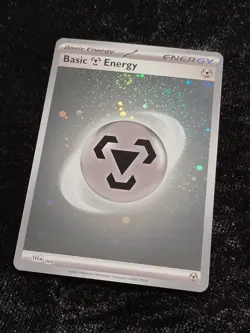 Pokemon TCG Basic Steel Energy SVE 008 Holo Rare Pokemon 151 - NM - English - Image 1