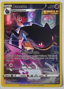 Banette TG07/TG30 Ultra Rare SWSH11: Lost Origin Trainer Gallery Pokemon Holo - Image 1