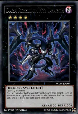 Dark Rebellion Xyz Dragon 1st Ed Rare WIRA-EN007 Yu-Gi-Oh! - Image 1