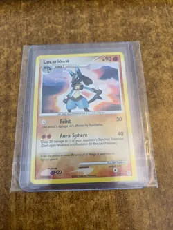 2007 Pokemon Diamond & Pearl Base Set #6 Holo Lucario - Image 1