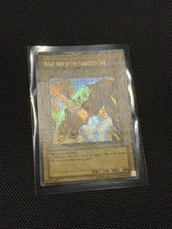Yugioh WAVY FADED Right Arm of the Forbidden One LOB-122 Ultra Rare Exodia - Image 3