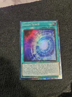 Chaos Space RA01-EN065 Prismatic Collector’s Rare 1st Ed NM Yugioh Card - Image 1