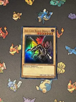 YuGiOh- Red Eyes Black Dragon LOB-EN070 Legend Of Blue Eyes 25th Anniversary- NM - Image 1