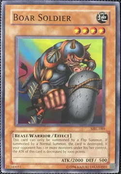 Boar Soldier MRL-089 Magic Ruler Unlimited Edition - Yugioh Card - Image 1