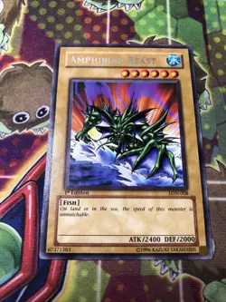 (VC) Yugioh: Amphibian Beast - LON-E008 - Rare - 1st Edition - LP - Image 1