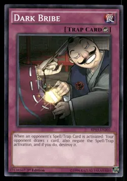 Yu-Gi-Oh! TCG Dark Bribe Regular 1st Edition - Image 1