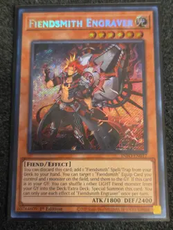 x1 Fiendsmith Engraver - INFO-EN017 - Secret Rare - 1st Edition Yu-Gi-Oh! M/NM - Image 1